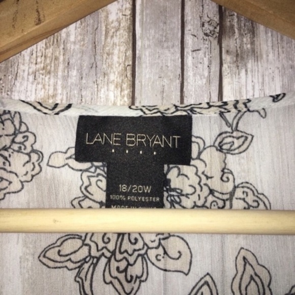 Lane Bryant Floral Wrap Blouse - Picture 5 of 5